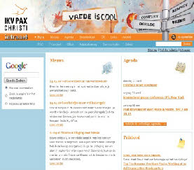 Screenshot van Intranet onder officieel CMS